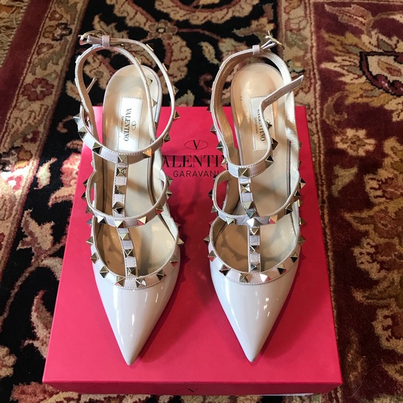 Valentino Shoes - Valentino Rockstud Patent-Leather Pumps